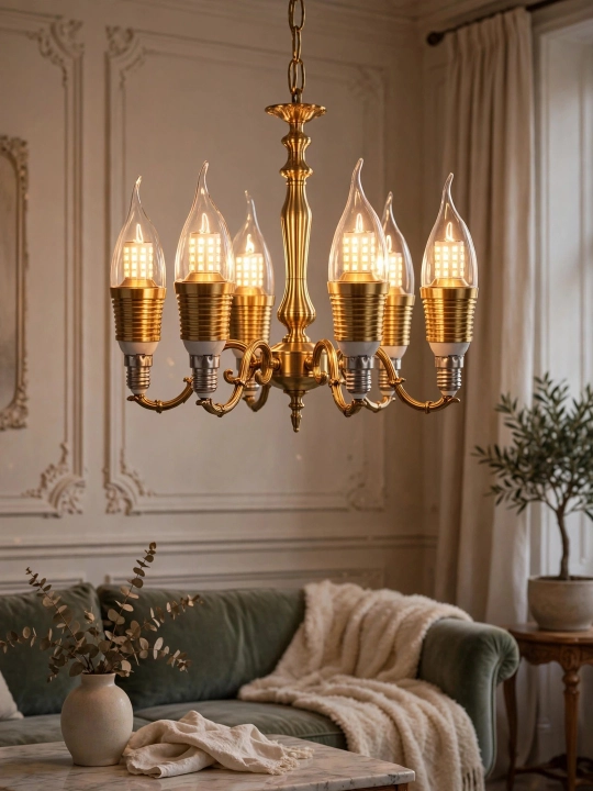 LED sham lampochkasi, 9/12 Vt, E14, oq, neytral va sariq chiroq