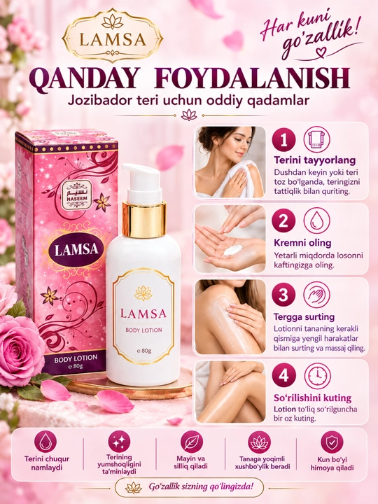 Парфюмерный лосьон для тела Body Lotion, 80 г