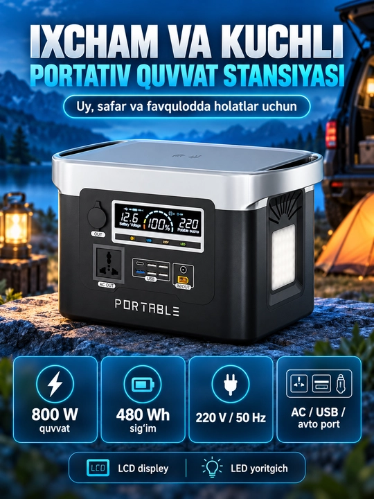 Внешний аккумулятор 220V для дома - 