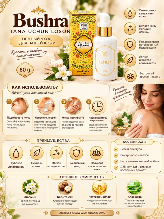 Парфюмерный лосьон для тела Body Lotion, 80 г