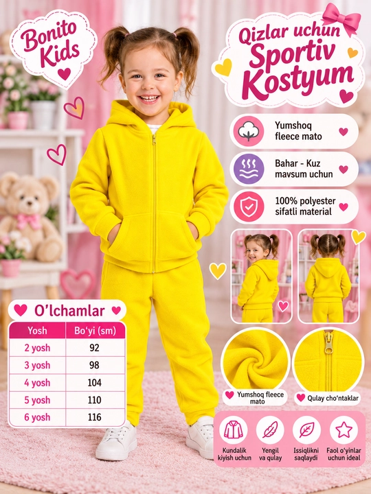 Qizlar uchun kiyimlar to‘plami - 
