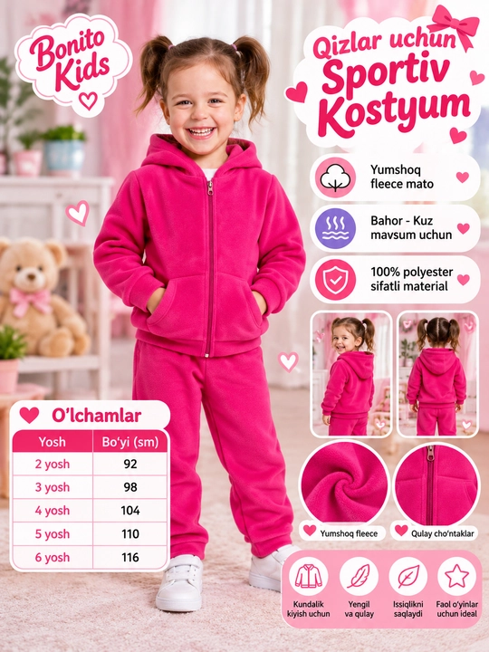 Qizlar uchun kiyimlar to‘plami - 