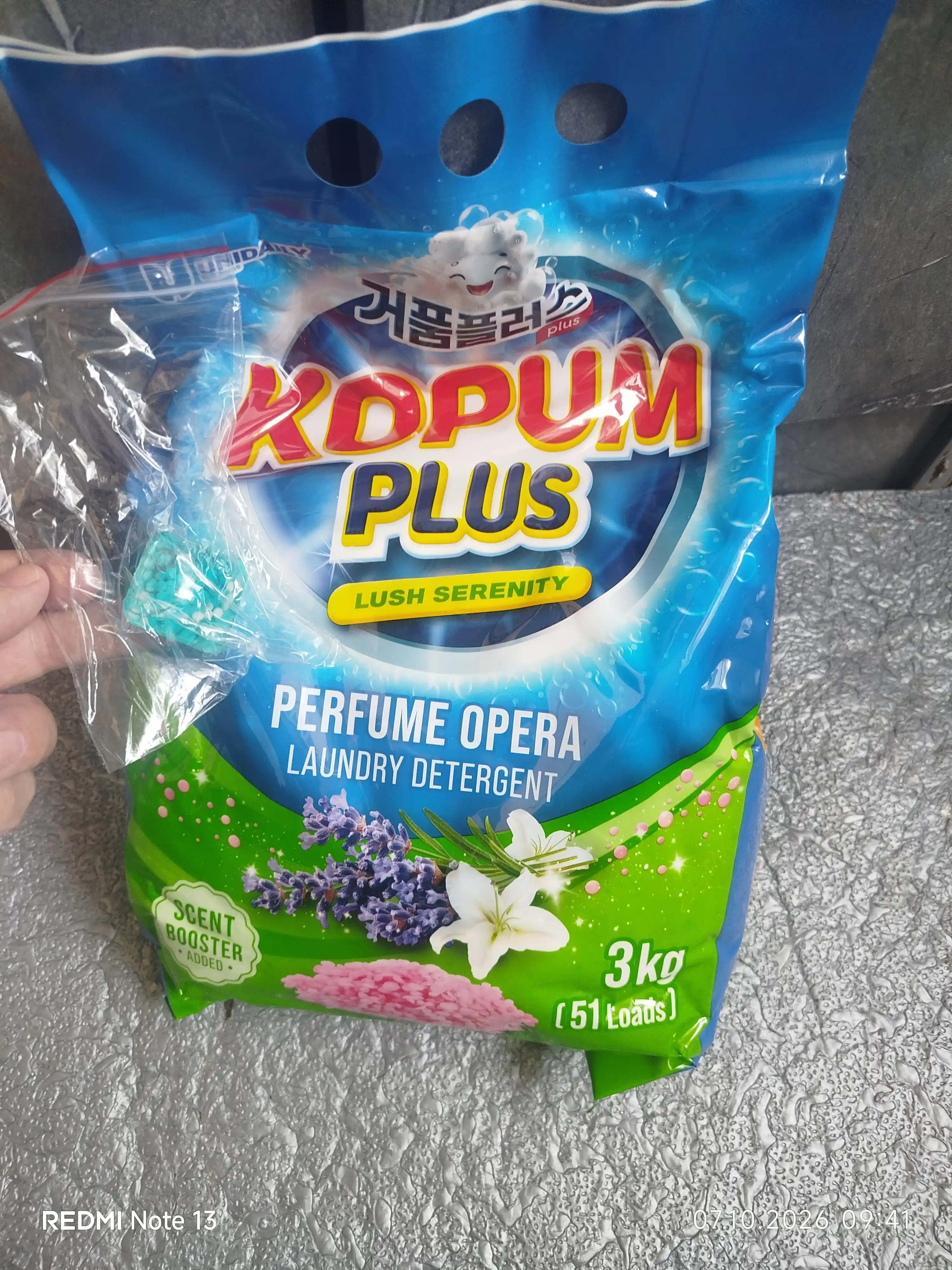 Kir yuvish kukuni, avtomat, xushbo'y iforli, Kopum plus - Koreya