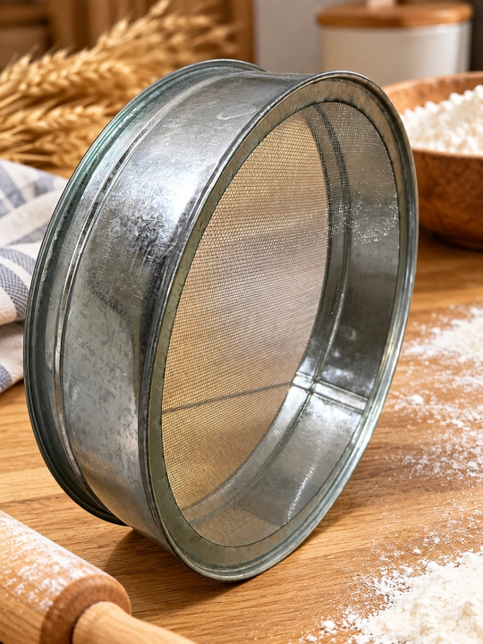 Сито для муки металлическое с мелкой сеткой для просеивания продуктов 27 и 31 см