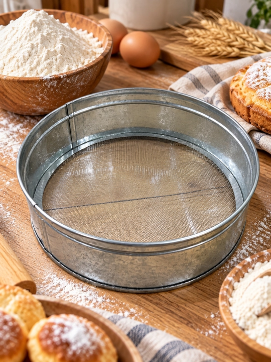 Сито для муки металлическое с мелкой сеткой для просеивания продуктов 27 и 31 см