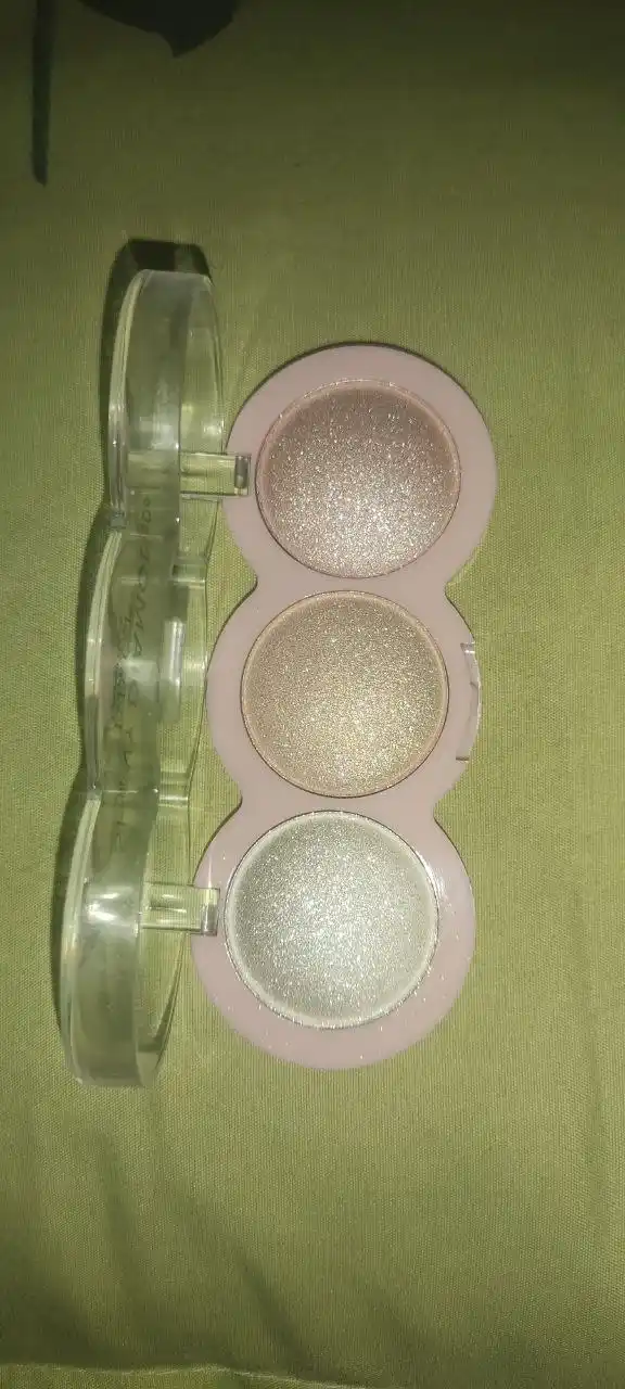 DoDo Girl Shiny Diamond 3 rangli yuz uchun xaylayter paletkasi
