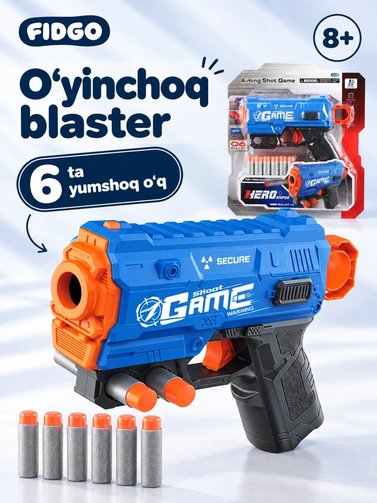 Barabanli FIDGO o‘yinchoq blasteri - 
