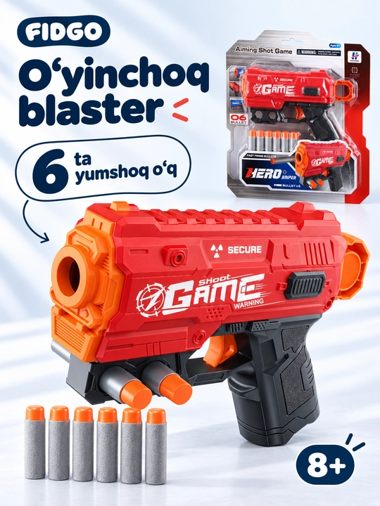 Barabanli FIDGO o‘yinchoq blasteri - 