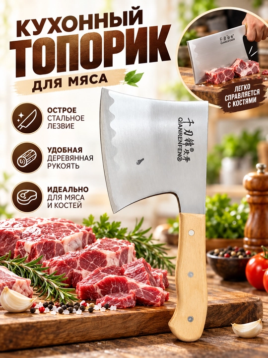 Сербский кухонный нож, нож-топорик