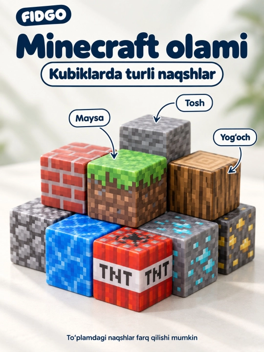 Magnitli konstruktor va kubik-pazl FIDGO, 25–200 ta detal