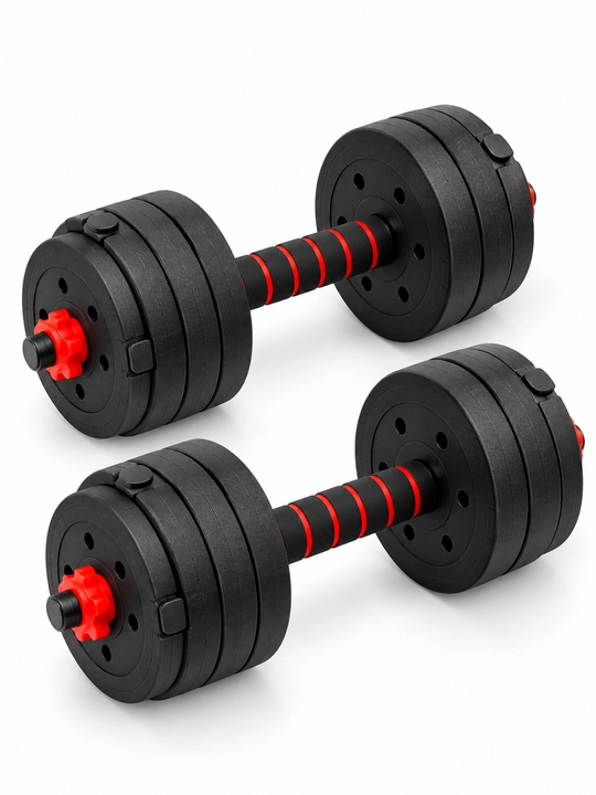 Набор гантелей и штанги, спорт, фитнес, тренажер, 2 в 1, 10-30 кг