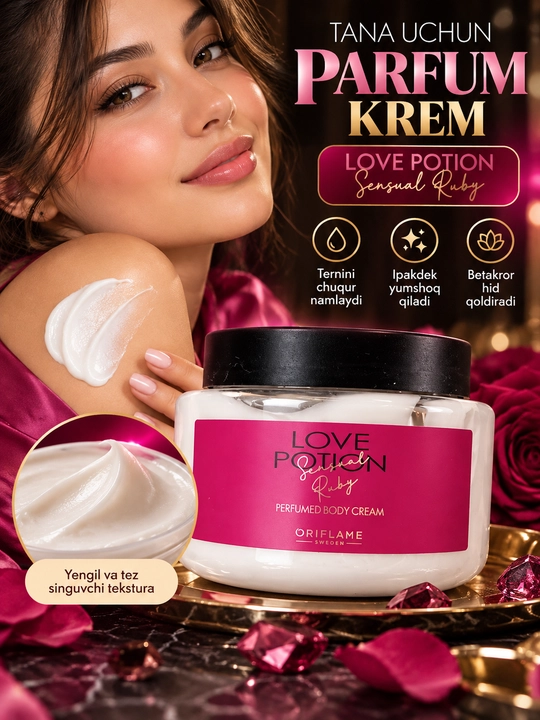 Giordani Gold Essenza & Supreme namlantiruvchi xushbo‘y tana kremi