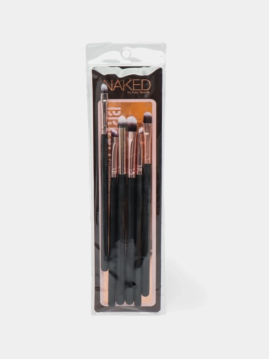 Профессиональные кисти для глаз и бровей Naked, набор 6 шт., для краски и хны