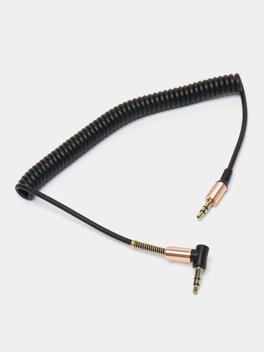 Prujinali audio AUX kabeli, 3.5mm