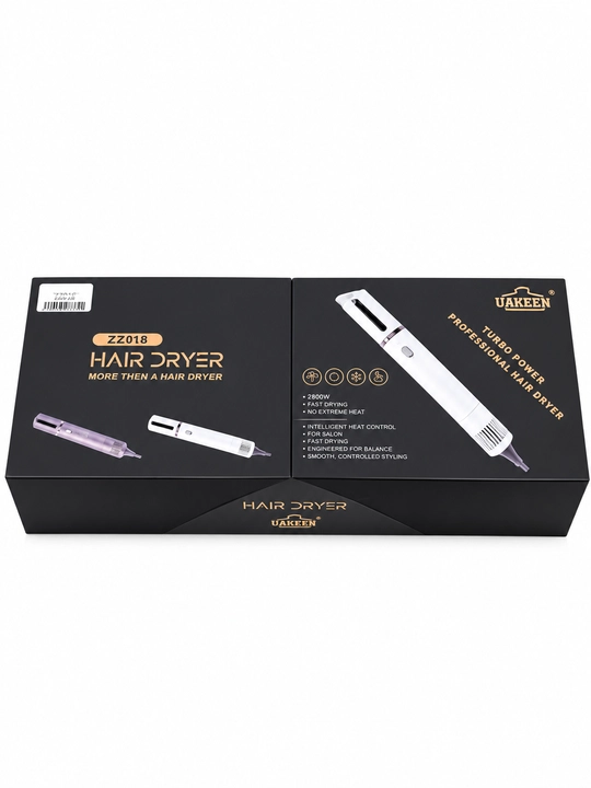 Uakeen zz011 2800w professional fen, 6 in 1, diffuzor va nasadkalar to‘plami