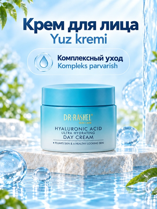 Набор косметики для ухода за кожей Dr. Rashel с гиалуроновой кислотой, в косметичке