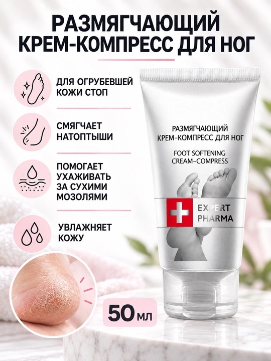 Oyoq uchun balzam va krem, tovon yorilishiga va charchoqqa qarshi, 50-100 ml - 