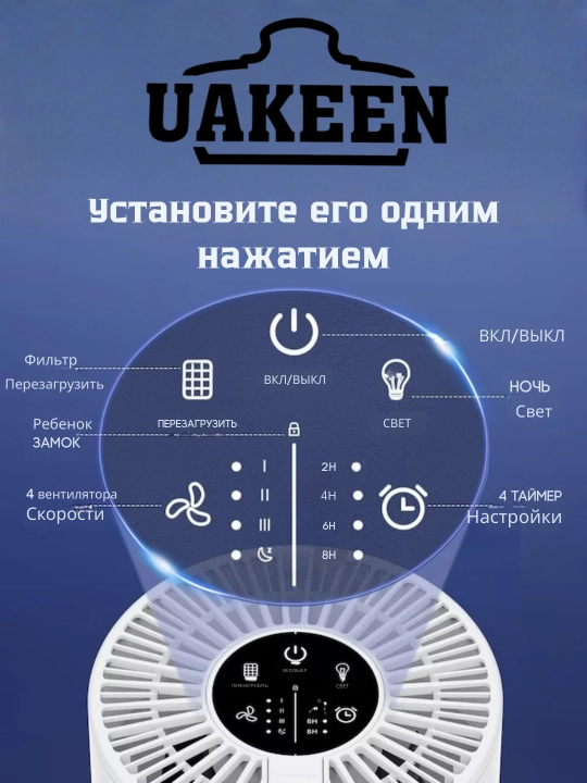 Очиститель воздуха от немецкого бренда UAKEEN ZL-2707