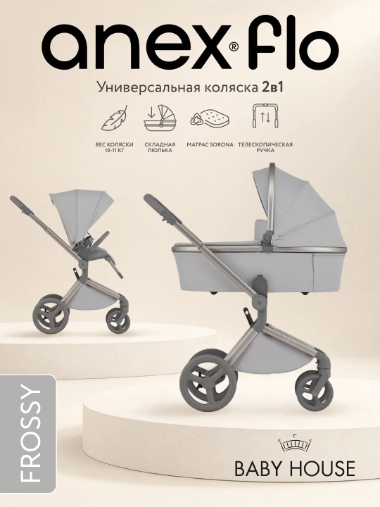 Anex Flo 2b1 bolalar aravachasi, Evropa brendi, Polshada ishlab chiqarilgan - 