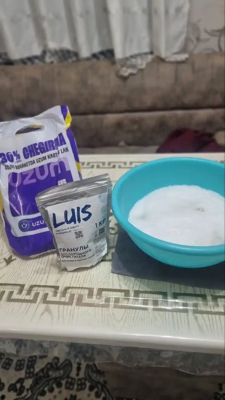 Кислородный пятновыводитель, отбеливатель, очиститель Luis