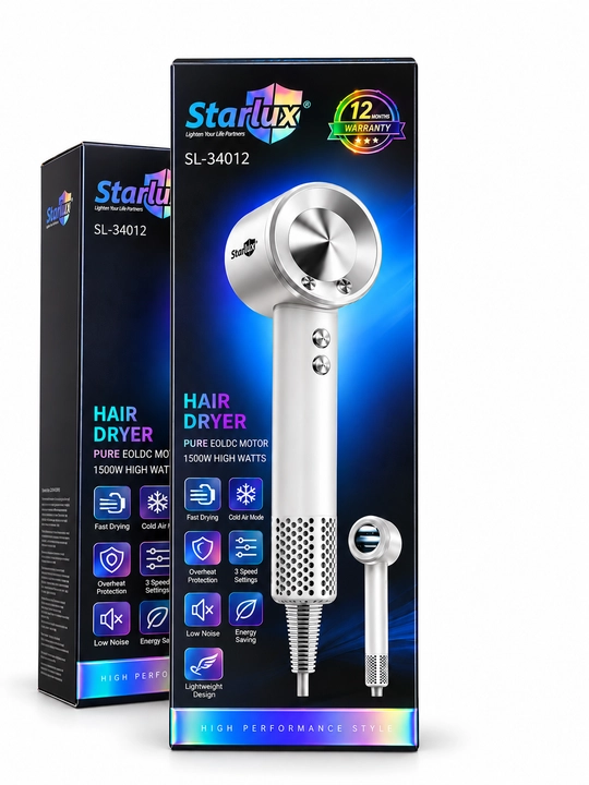 Фен Starlux – мощный профессиональный фен, устройство для сушки и укладки волос
