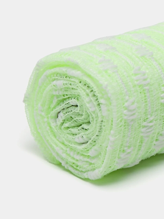 Koreya SHOWER TOWEL dush mochalkasi, neylon, ko‘pikli yuvinish uchun, 1 dona