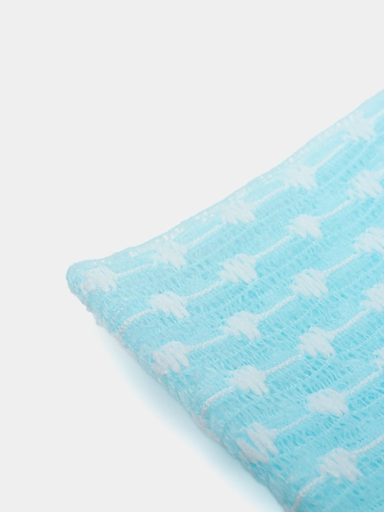 Koreya SHOWER TOWEL dush mochalkasi, neylon, ko‘pikli yuvinish uchun, 1 dona