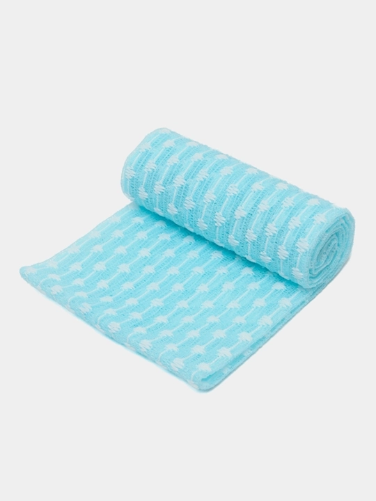 Koreya SHOWER TOWEL dush mochalkasi, neylon, ko‘pikli yuvinish uchun, 1 dona