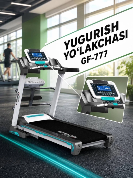 Grand Fitness GF-777 elektr yugurish yo‘lagi, uy va sport zali uchun