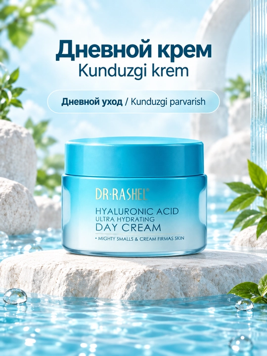 Набор косметики для ухода за кожей Dr. Rashel с гиалуроновой кислотой и роллером