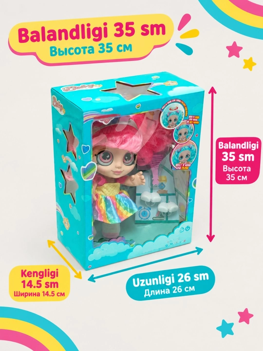 Кукла Kaibibi Baby с расческой и аксессуарами, пупс для девочек, 3+