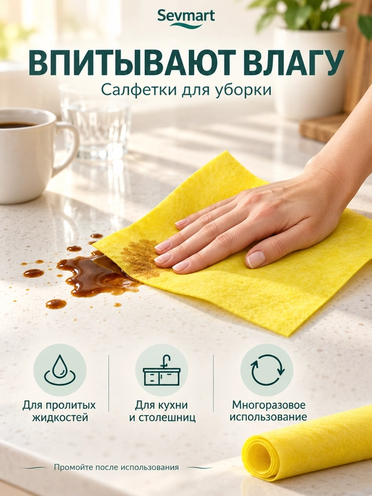 Универсальные салфетки в рулоне, для кухни, Тряпочные салфетки, рулон салфетки, ultra 20