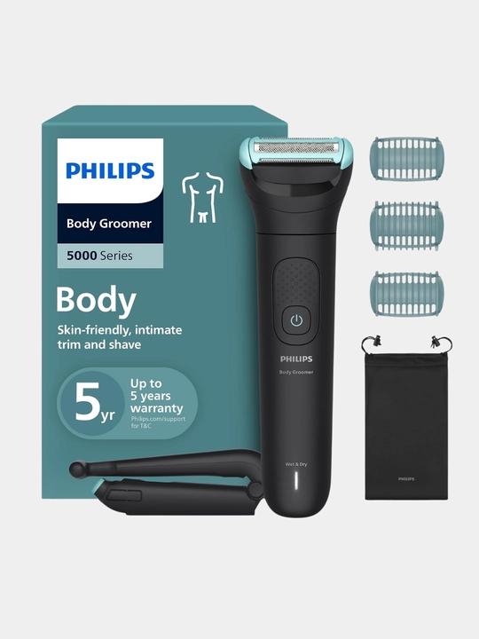 Philips Body Groomer BG5480/15. Tanadagi va intim zonadagi sochlarni kesish va soqol olish - 