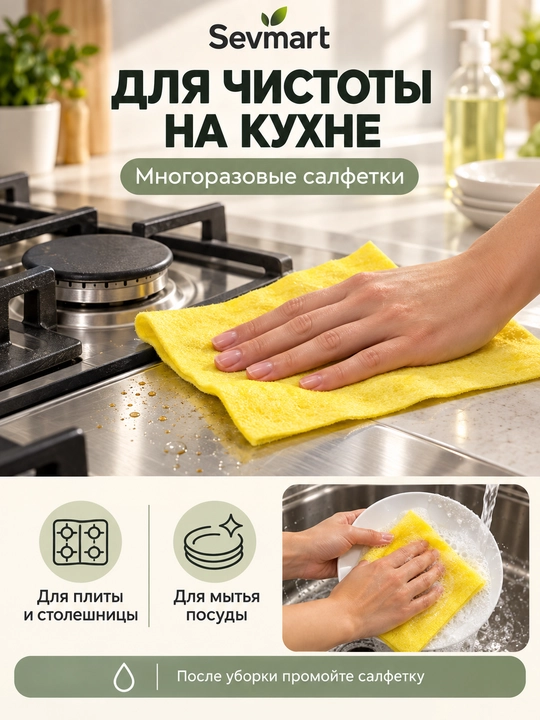 Универсальные салфетки в рулоне, для кухни, Тряпочные салфетки, рулон салфетки, ultra 20