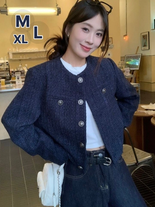 Ayollar uchun zamonaviy tvid jaket, pidjak