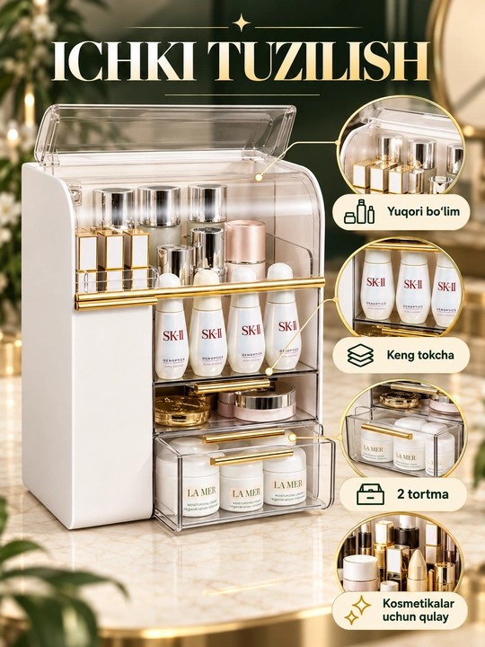 Прозрачный органайзер LUXEBOX, для хранения одежды и вещей