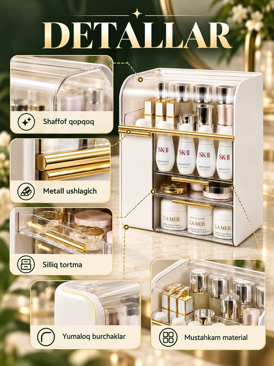 Прозрачный органайзер LUXEBOX, для хранения одежды и вещей