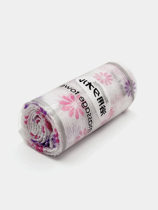 Koreya Skin Care Deluxe massaj mochalkasi, piling uchun uzun dush sochiq, 1 dona