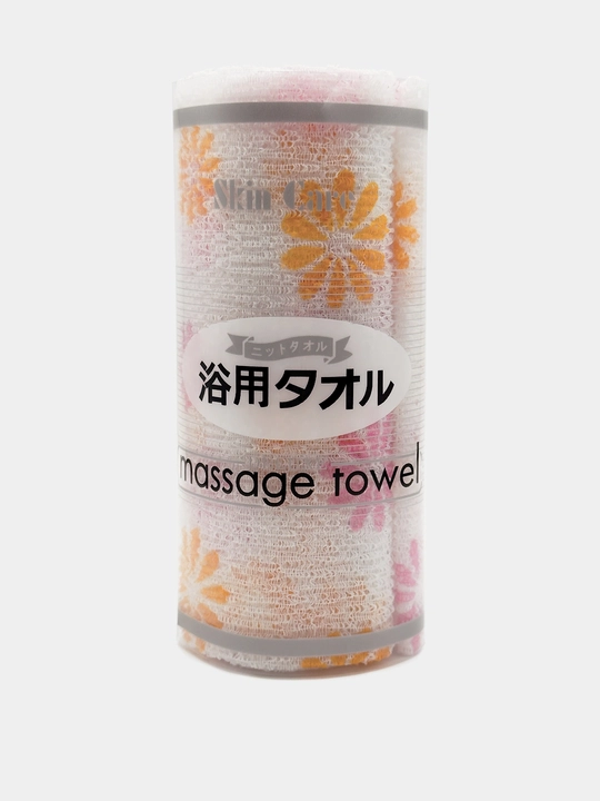 Koreya Skin Care Deluxe massaj mochalkasi, piling uchun uzun dush sochiq, 1 dona