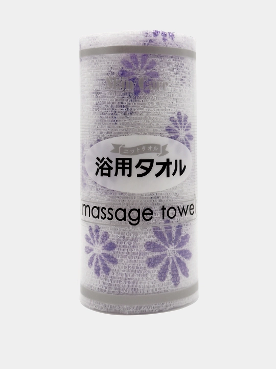 Koreya Skin Care Deluxe massaj mochalkasi, piling uchun uzun dush sochiq, 1 dona
