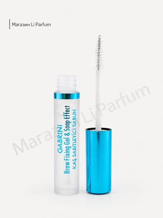 Qoshlar uchun Gabrini Brow Fixing Gel & Soap Effect geli shaffof kuchli fiksatsiyaga ega