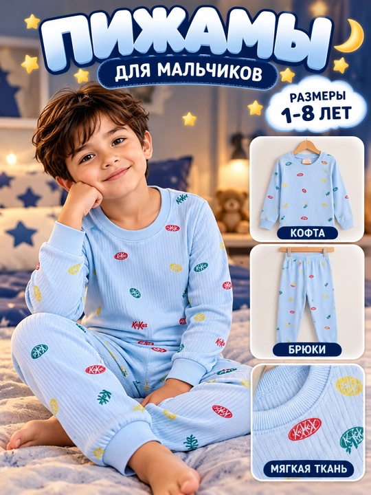 Пижама детская, домашняя одежда для детей - 