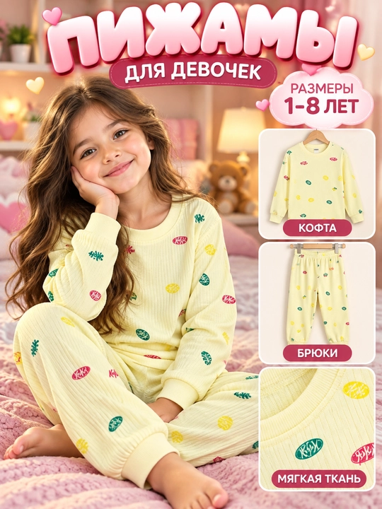 Пижама детская, домашняя одежда для детей - 