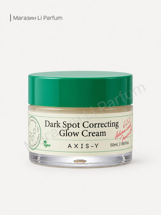 AXIS-Y Dark Spot Correcting Glow Cream yuz kremi pigment va postaknega qarshi 50 ml - 