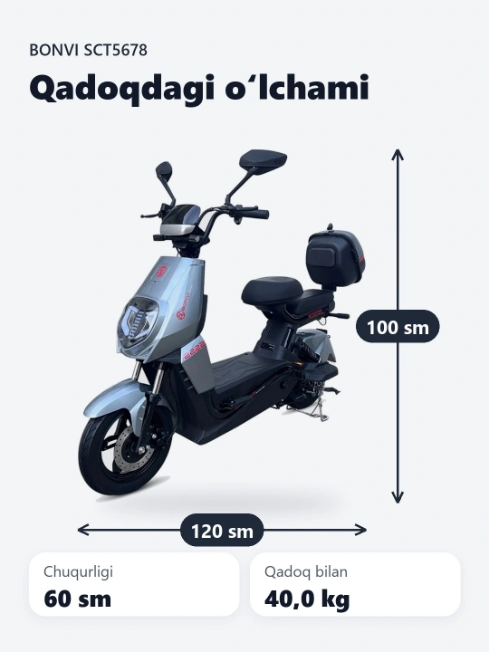 Elektr scooter bonvi SCT-5678