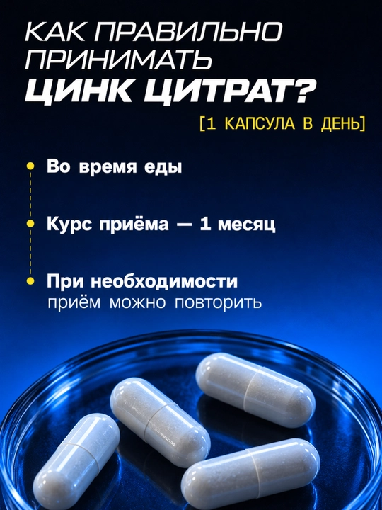 Комлекс креатин + L-карнитин, креатин + цинк  цитрат 1WIN, для силы и выносливости