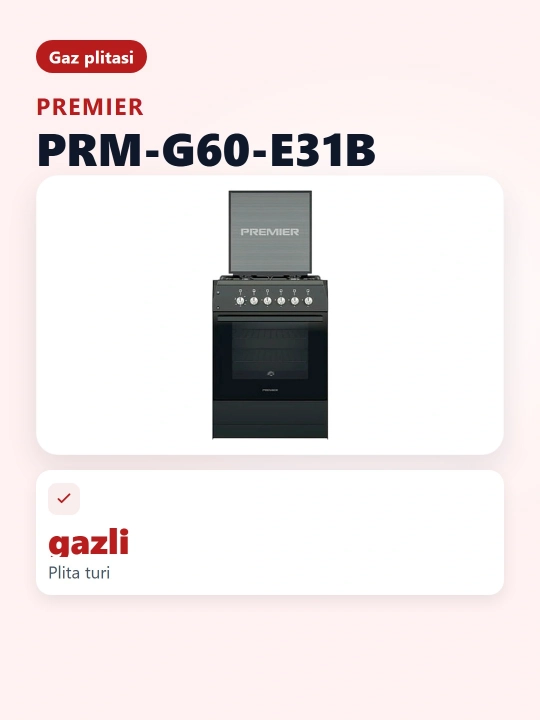Gaz plitasi PRM-G60-E31B