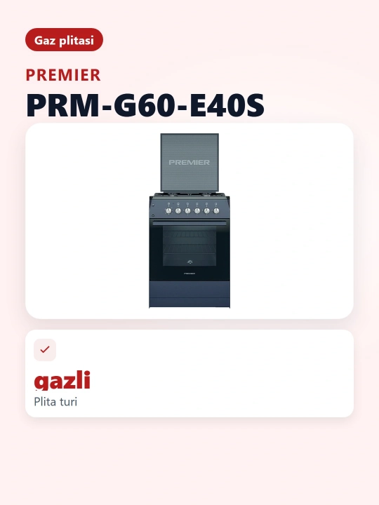 Gaz plitasi PRM-G60-E40S