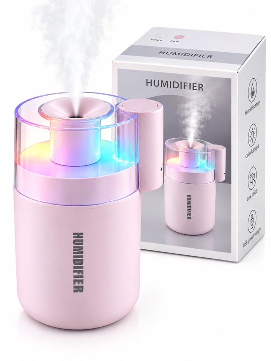 Mini Havo namlagich RGB chiroqli jim ishlayd  uy ofis va avtomobil uchun qulay va ixcham - 
