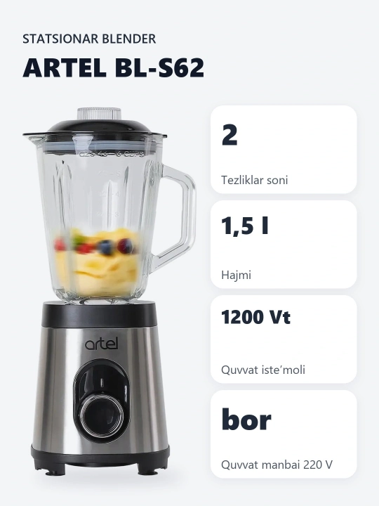Statsionar blender Artel BL-S62